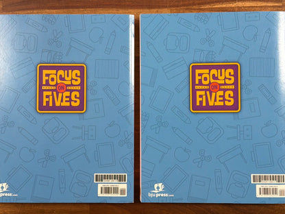 BJU Press Focus on Fives 8-Piece Set 4th Ed