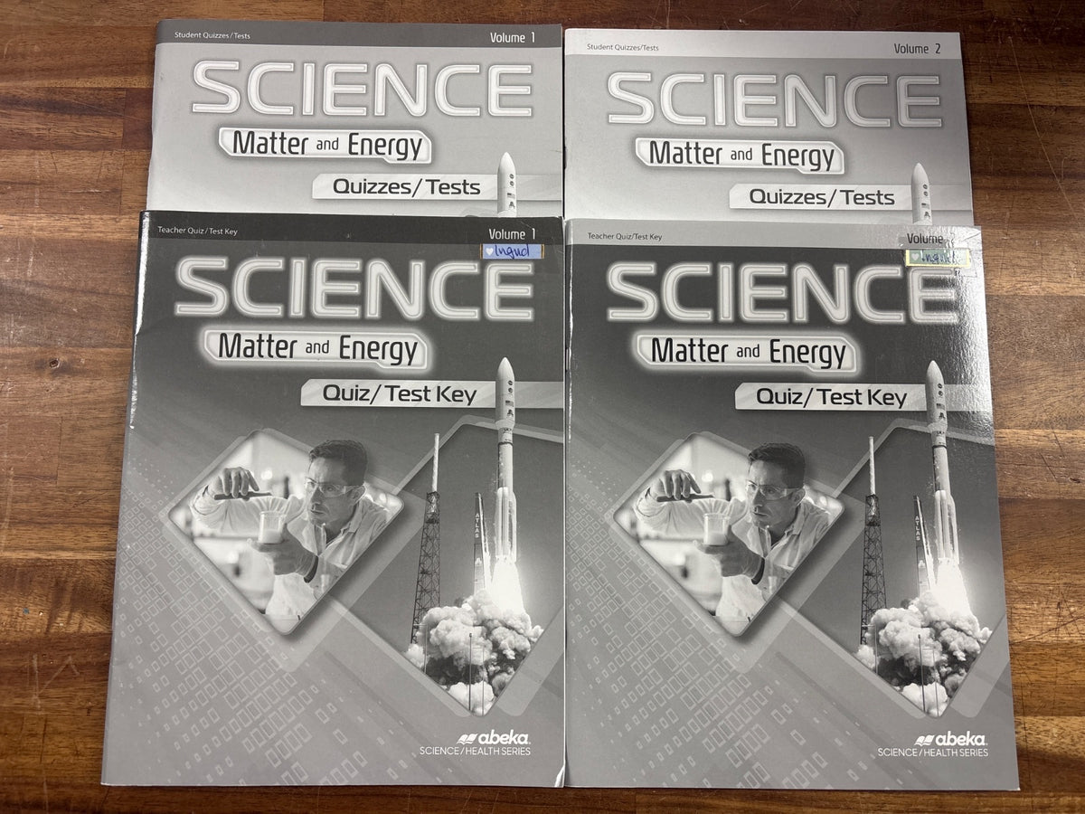 Abeka Science Matter and Energy 2nd Ed Complete Set