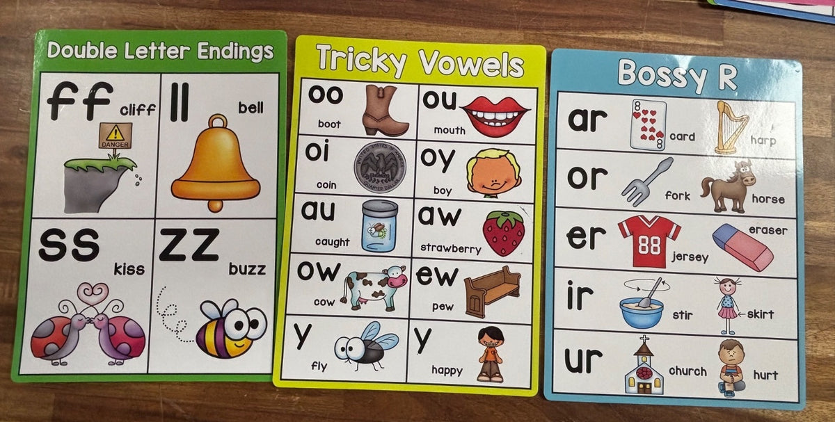 My First Phonics Charts- Book of Charts & 11 Extra Charts