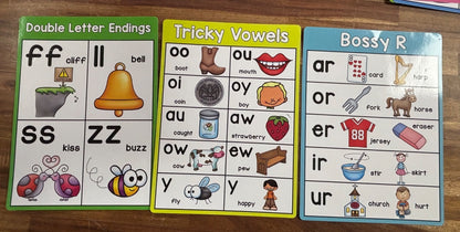 My First Phonics Charts- Book of Charts & 11 Extra Charts