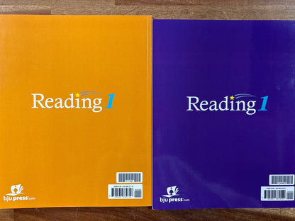 BJU Press Reading 1 Student Readers Set 1A-1F 3rd Ed