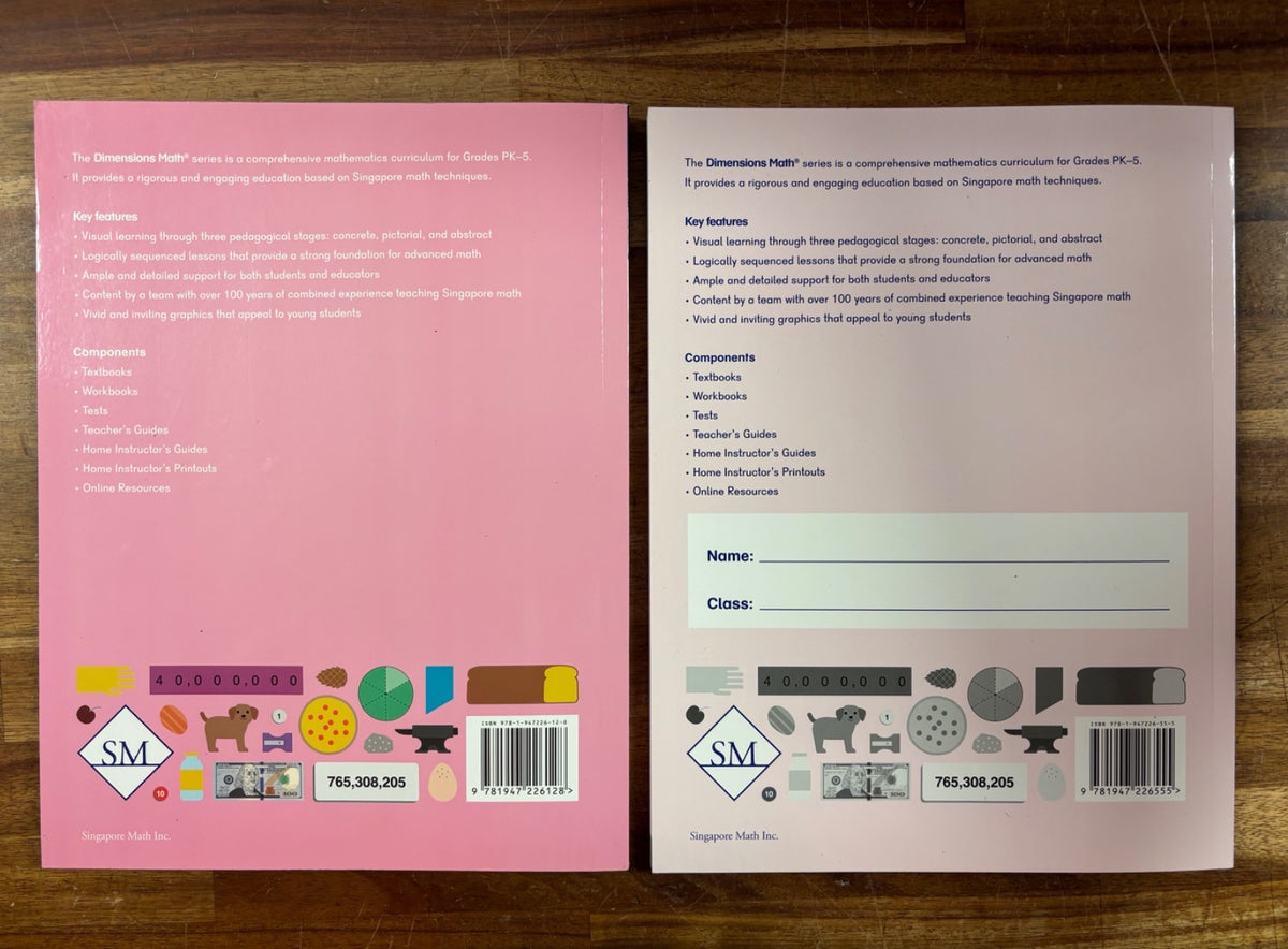 Dimensions Math 5A & 5B Complete Homeschool Set Singapore Math — photo 7 of 8