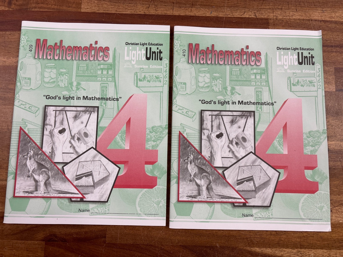 Christian Light Math 4 Teacher Guides & LightUnits 401-410 Set — photo 8 of 8