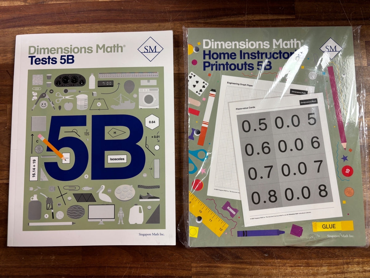 Dimensions Math 5A & 5B Complete Homeschool Set Singapore Math — photo 8 of 8