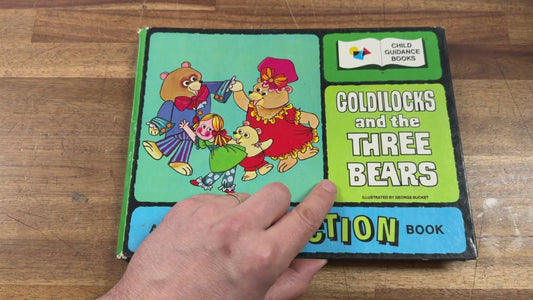 Vintage Goldilocks and the Three Bears Child Guidance Action Book