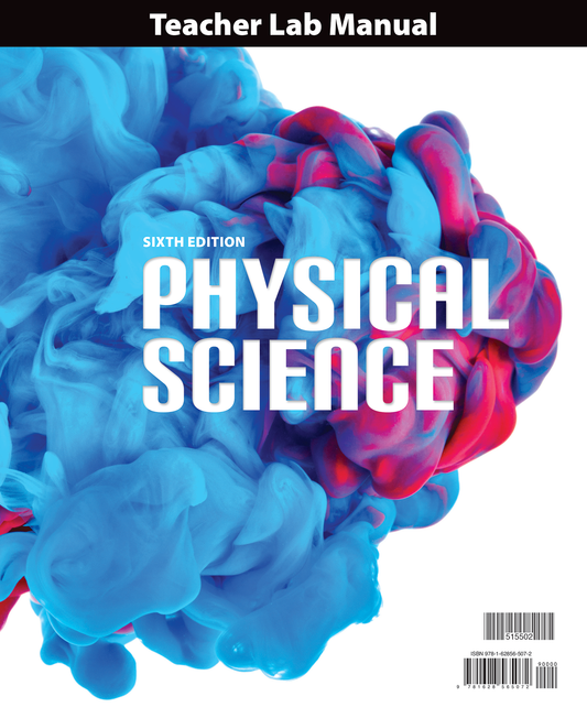 BJU Physical Science 6th Edition Teacher Lab Manual