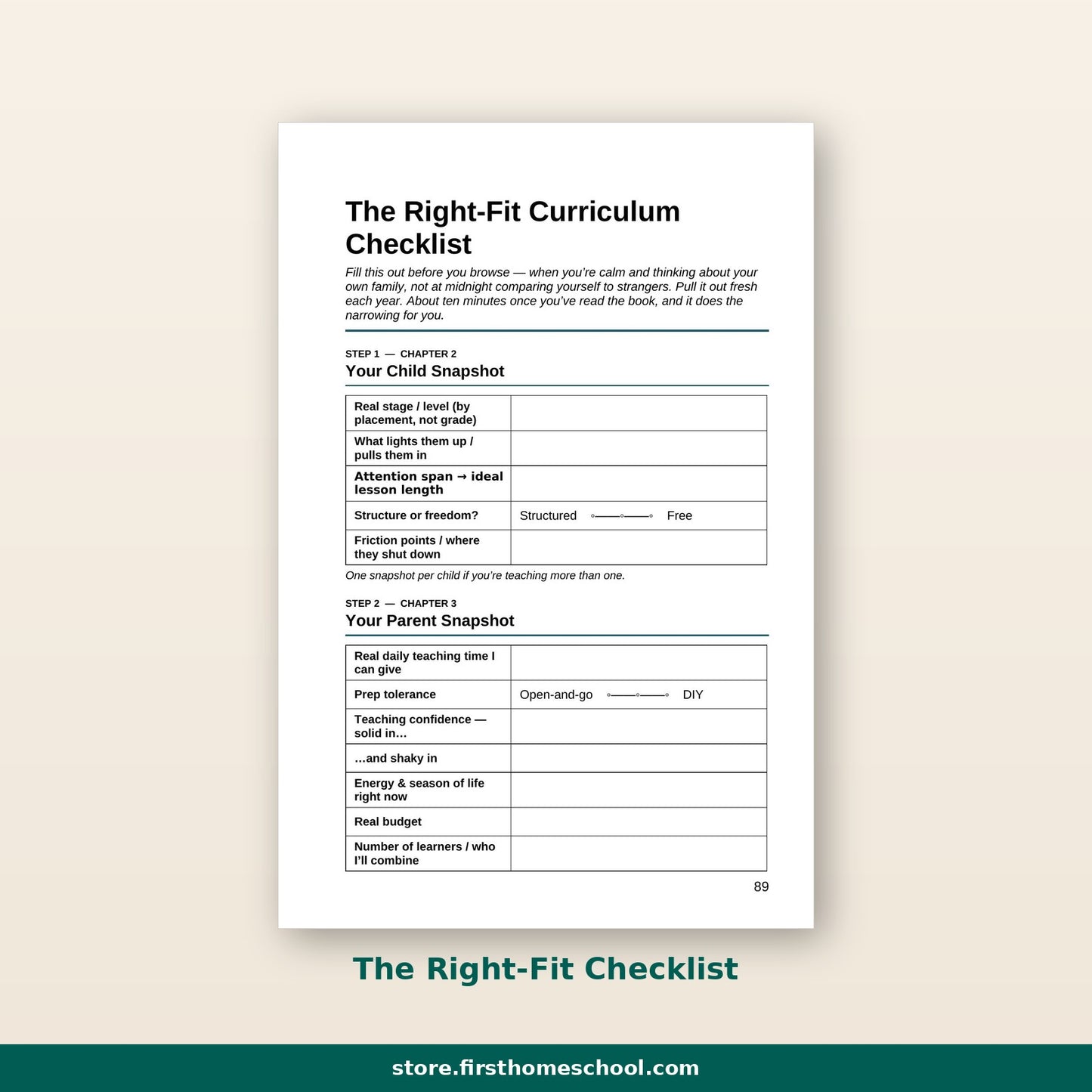 Choose Your Homeschool Curriculum with Confidence — The Right-Fit Method (Digital Download)