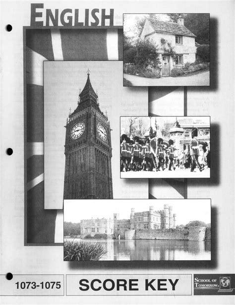ACE English PACE Score Key 1073–1075 (1996 Edition)
