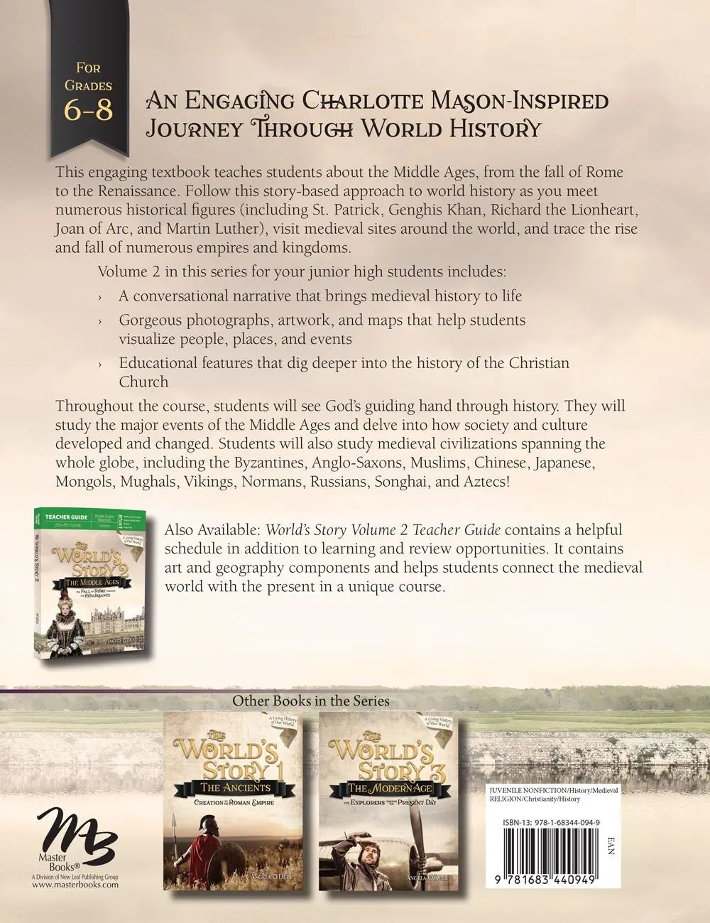 Master Books: The World's Story 2: The Middle Ages Set (NEW)