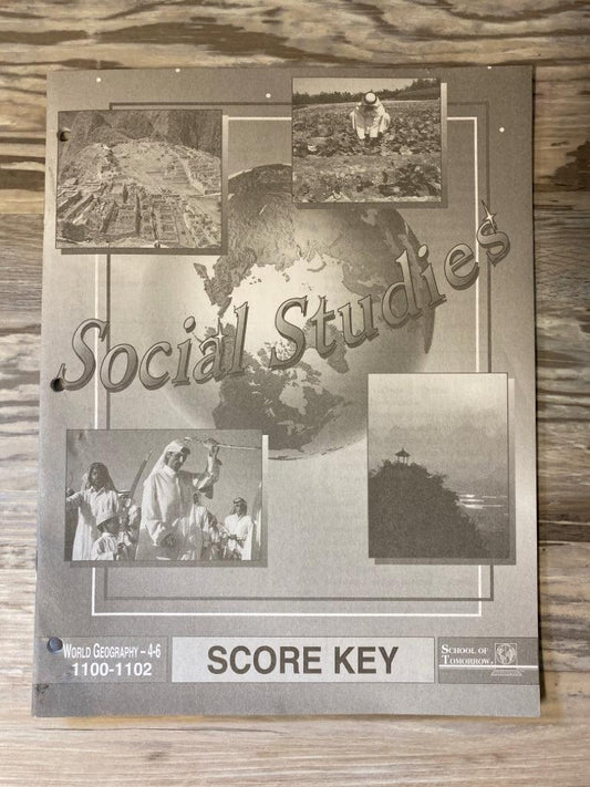 ACE Paces World Geography 4-6, 1100-1102 Score Key