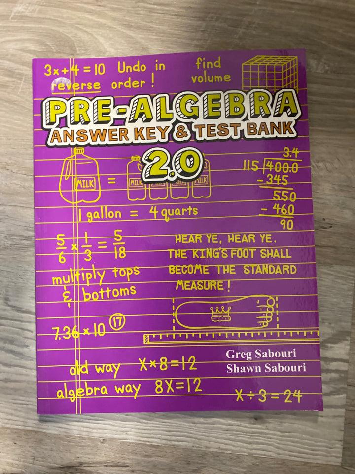 Teaching Textbooks Pre-Algebra 2.0 Answer Key & Test Bank