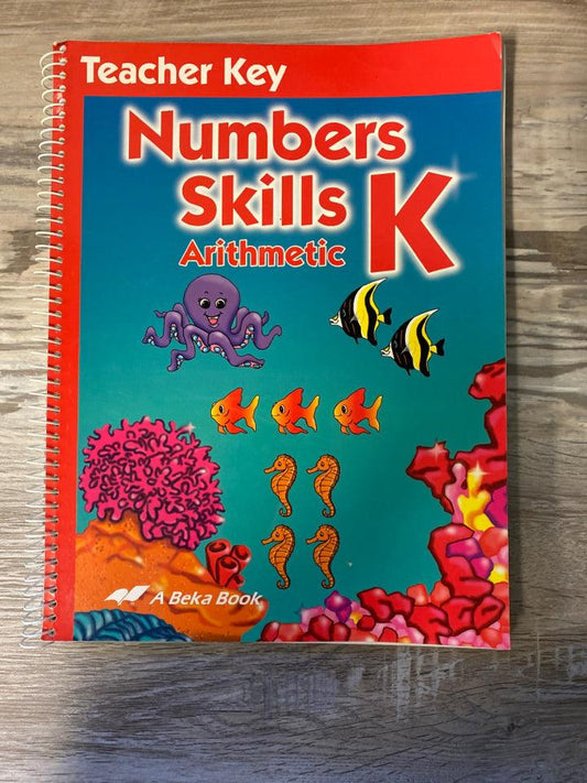 Abeka Numbers Skills Arithmetic K Teacher Key