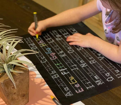 Chalkboard Letters Placemat