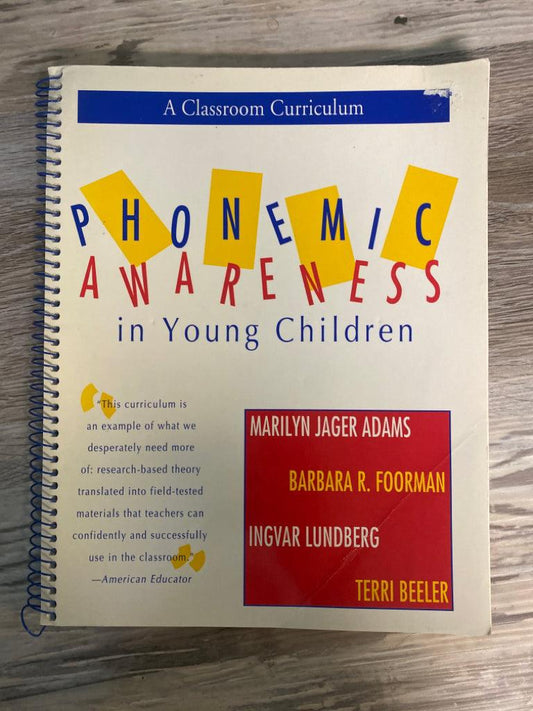 Phonemic Awareness in Young Children