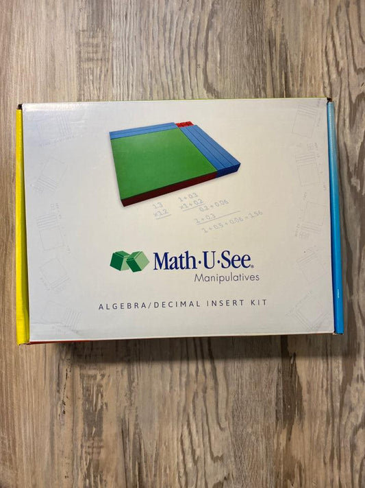 Math-U-See Manipulatives Algebra/Decimal Insert Kit