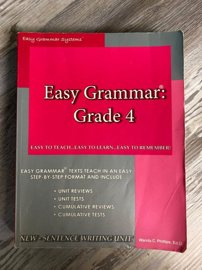 Easy Grammar Grade 4 Teacher Edition — front cover