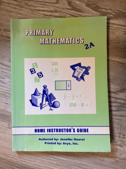 Primary Mathematics Home Instructor Guide 2A — front cover