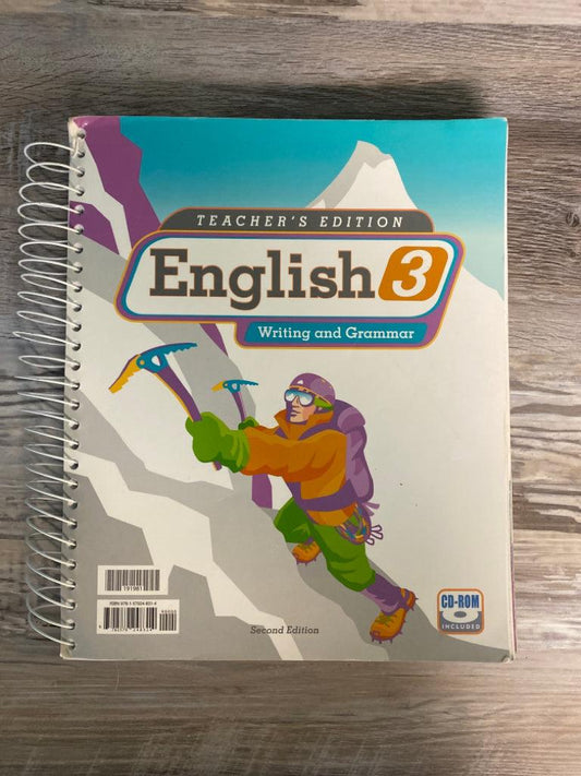 BJU English 3 Teacher's Edition with CD-ROM, Second Edition