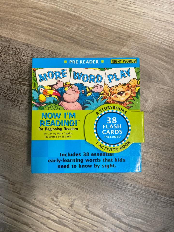 More Word Play Now I'm Reading set for Beginner Readers, 38 Flash Cards Included