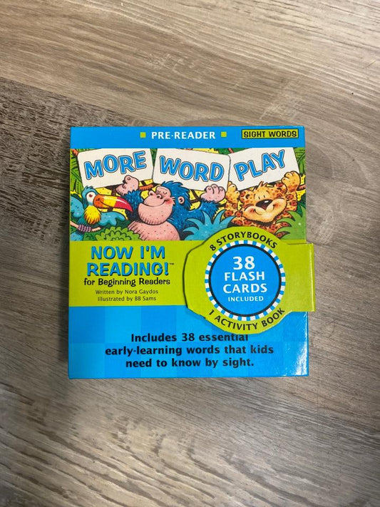 More Word Play Now I'm Reading set for Beginner Readers, 38 Flash Cards Included