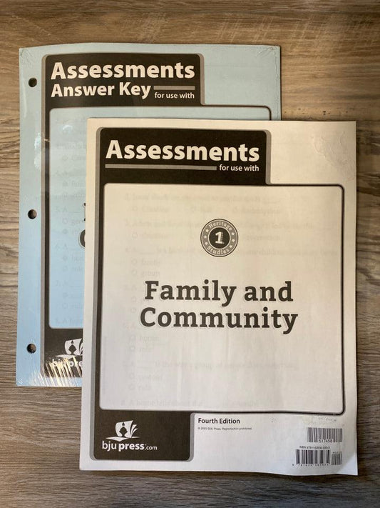 BJU Heritage Studies 1 4th Ed.Assessments and Answer Key