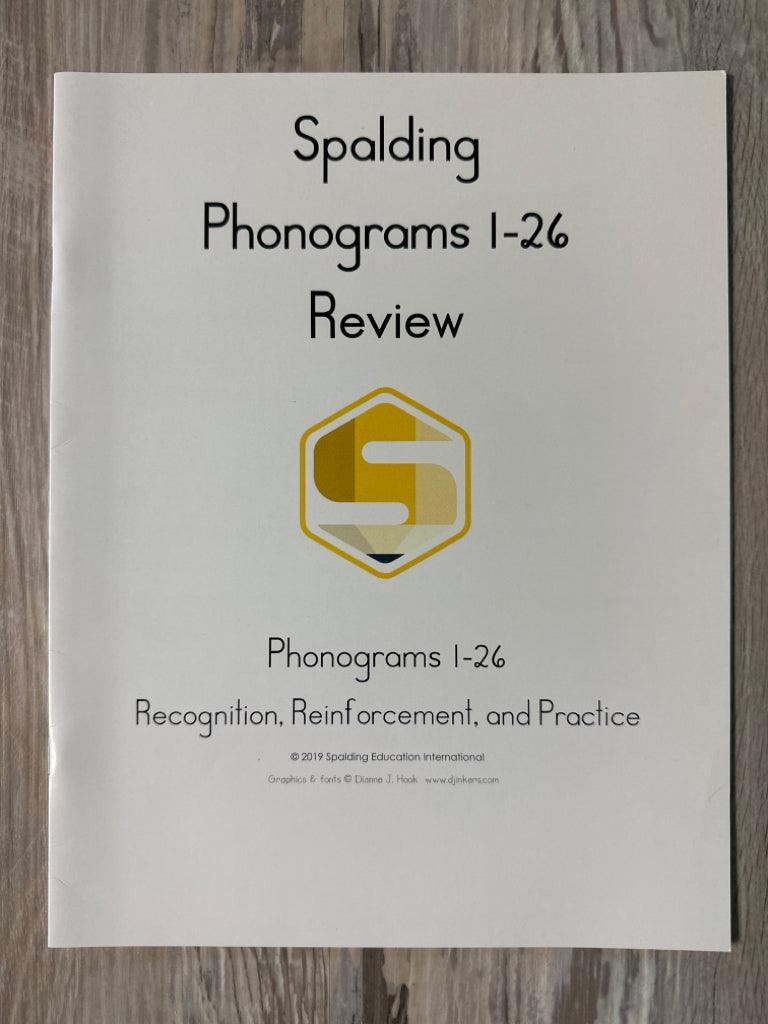 Spalding Phonograms 1-26 Review β First Homeschool