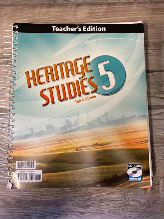 BJU Heritage Studies 5 Teacher's Edition, Third Edition