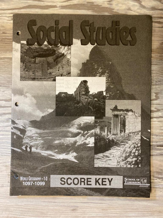 ACE Paces World Geography 1-3, 1097-1099 Score Key
