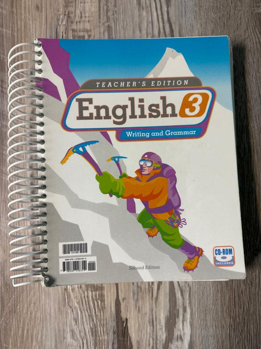 BJU English 3 Teacher's Edition with CD-ROM, Second Edition