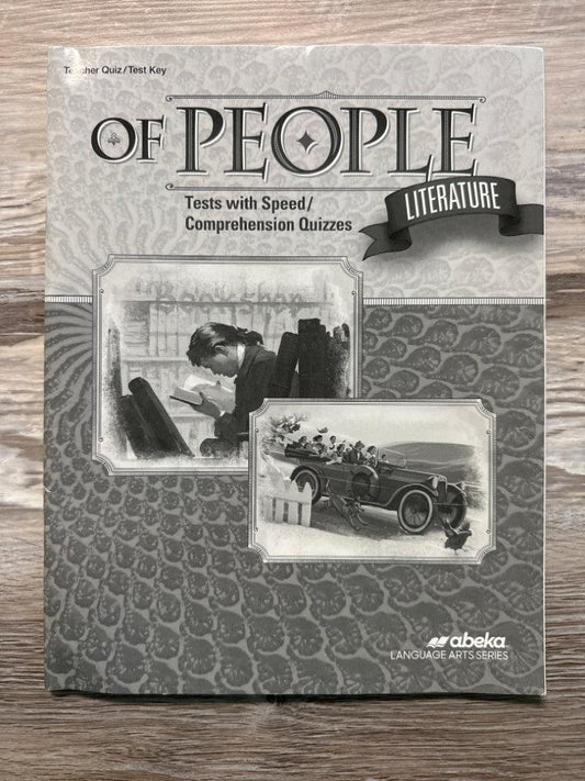Abeka Of People Literature Teacher Quiz/Test Key 5th Ed.
