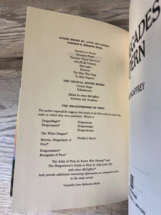 The Renegades of Pern by Anne McCaffrey