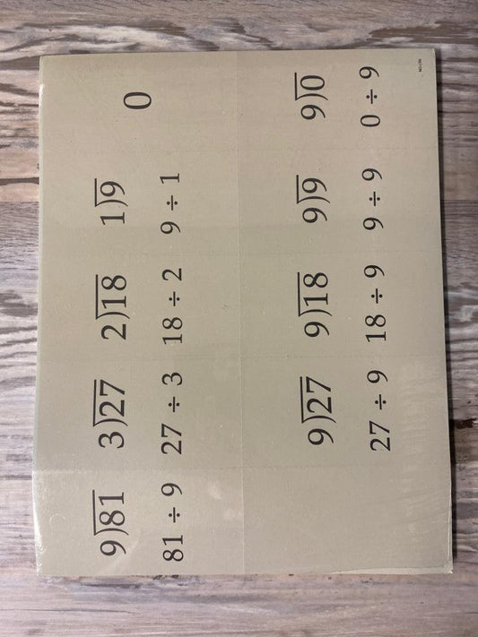 Saxon Math 3 Workbook Fact Card Set