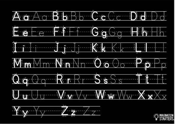 Chalkboard Letters Placemat