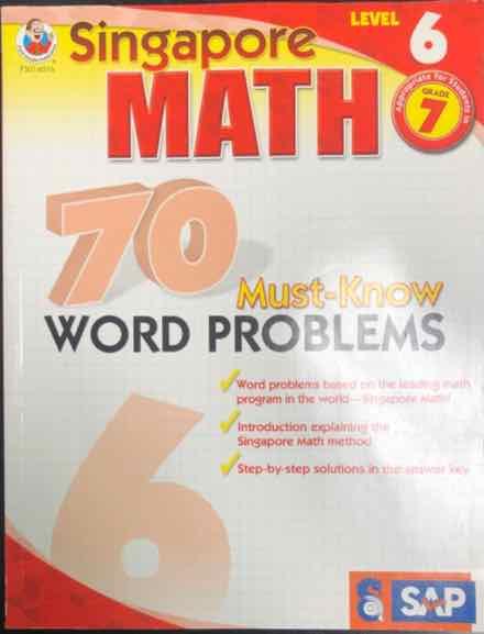 Singapore Math Word Problems