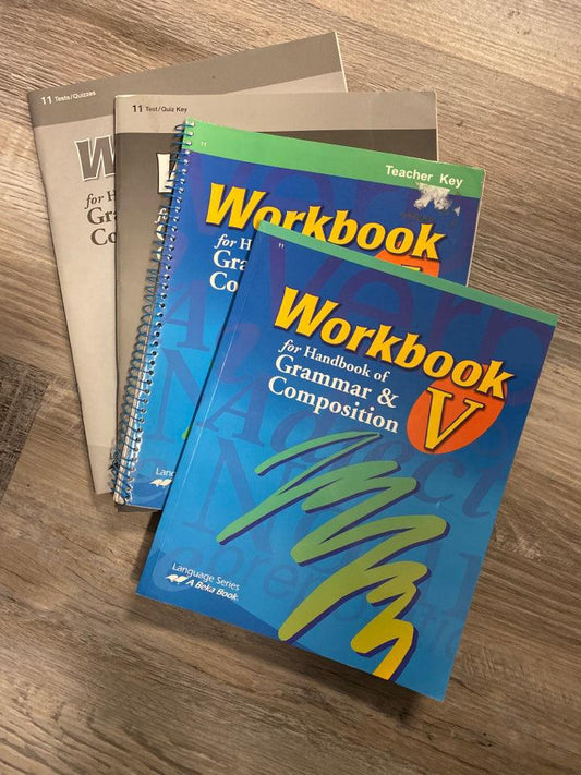 Abeka Grammar & Compostion Workbook V Set
