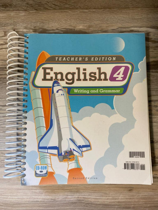BJU English 4 Teacher's Edition with CD-ROM , Second Edition