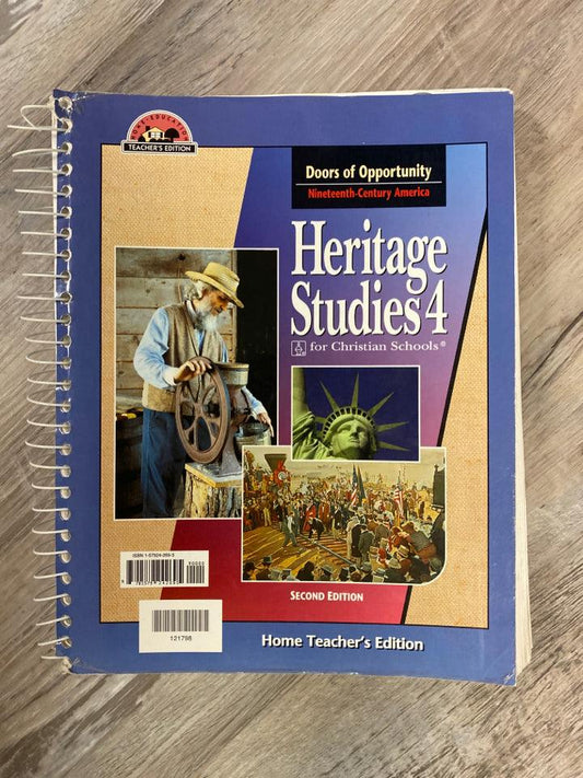 BJU Press Heritage Studies 4 for Christian Schools Teacher's Edition 2nd Edition