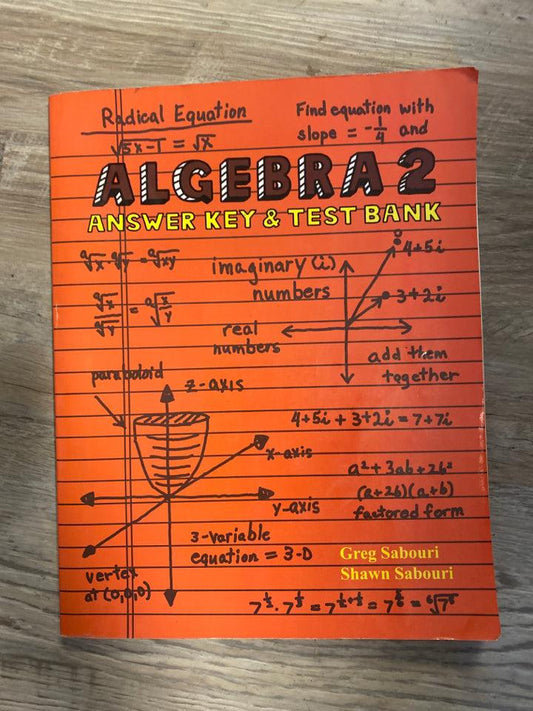 Teaching Textbooks Algebra 2 Answer Key and Test Bank