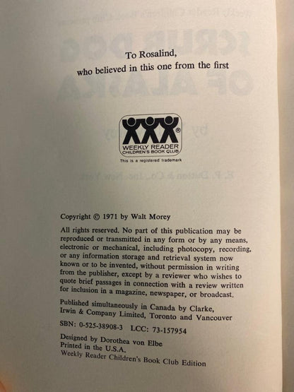 Scrub Dog of Alaska by Walt Morey