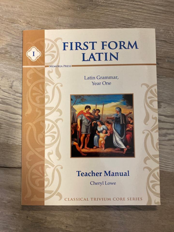 Memoria Press First Form Latin Teacher Manual – First Homeschool