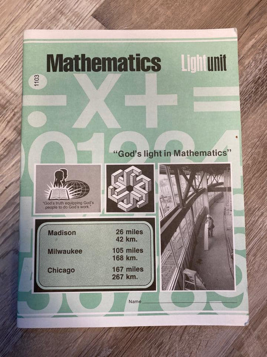 CLE Mathematics Light Unit 1103