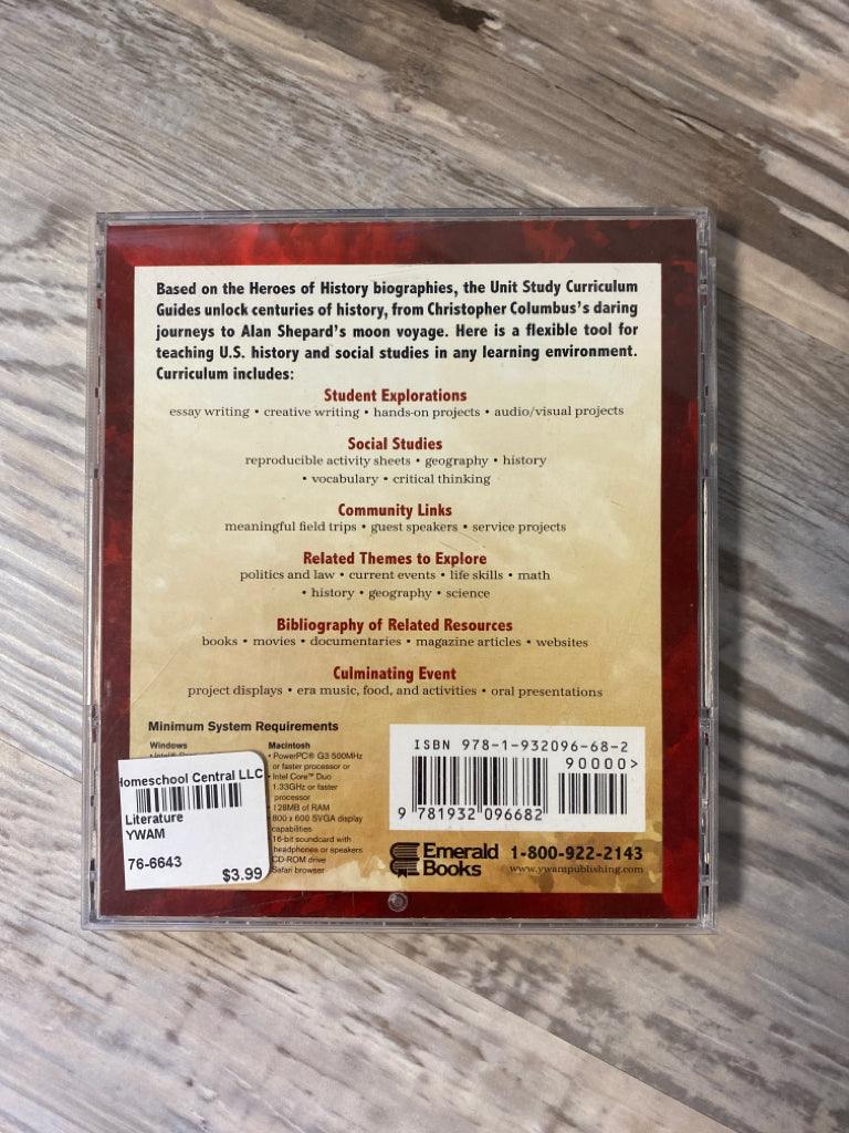 Christian Heroes: Then and Now Davy Crockett Unit Study CD ROM