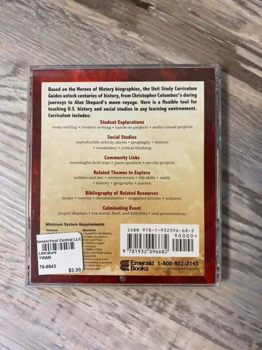 Christian Heroes: Then and Now Davy Crockett Unit Study CD ROM