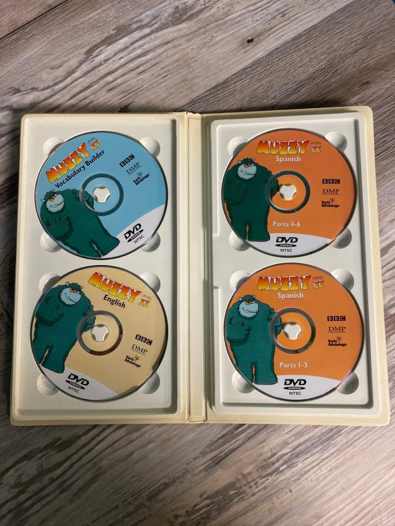 Muzzy Level II BBC Spanish Course DVD Set, Course Books and CD