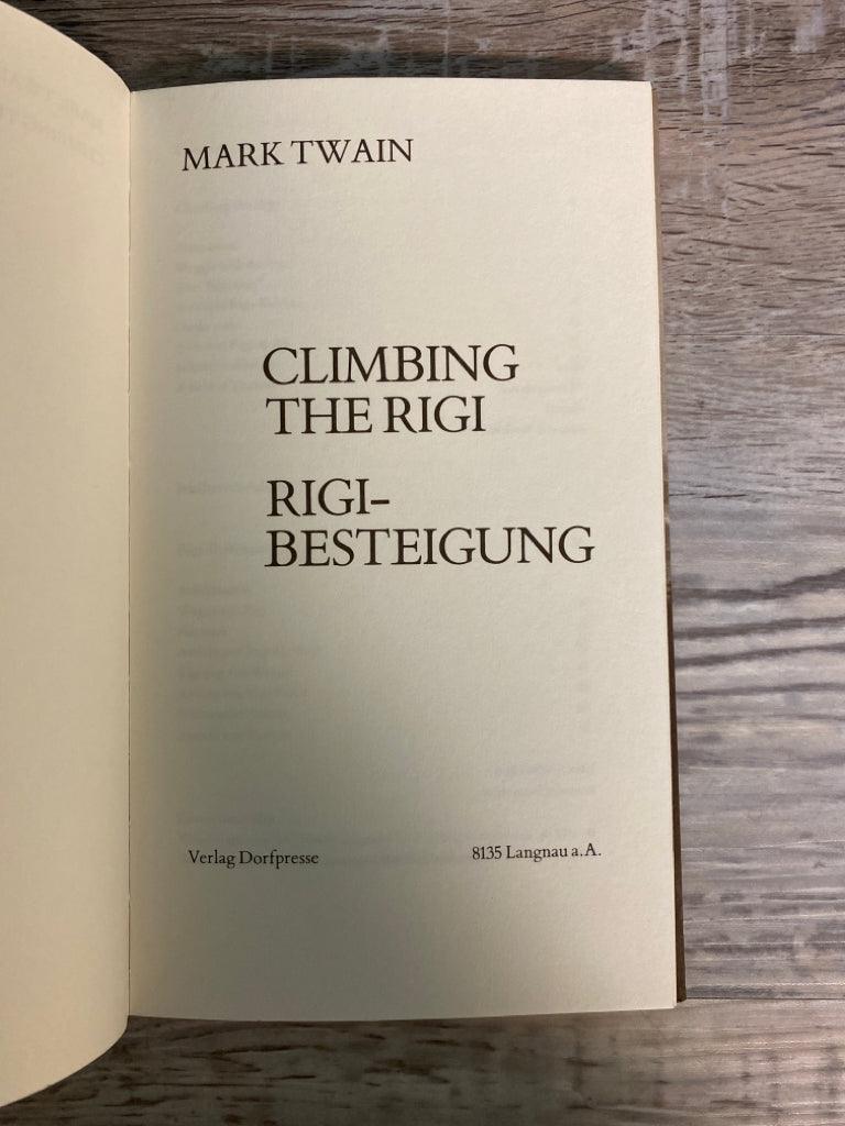 Climbing The Rigi Rigi-Besteigung by Mark Twain