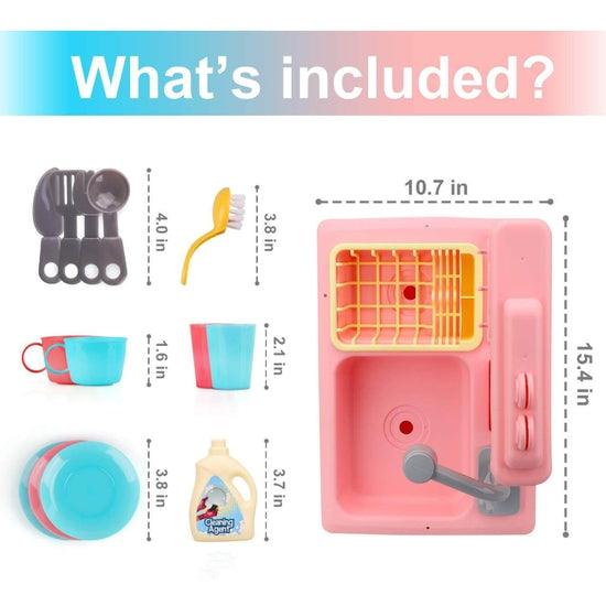 Kitchen Play Sink Toy - Pink