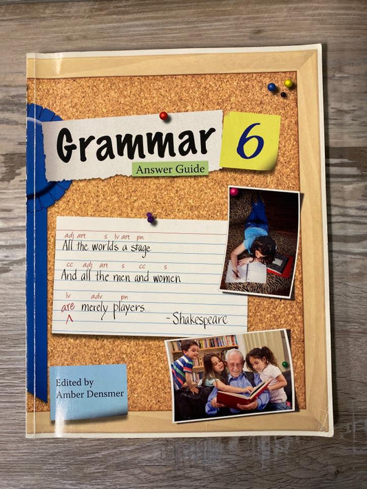 Sonlight Grammar 6 Answers