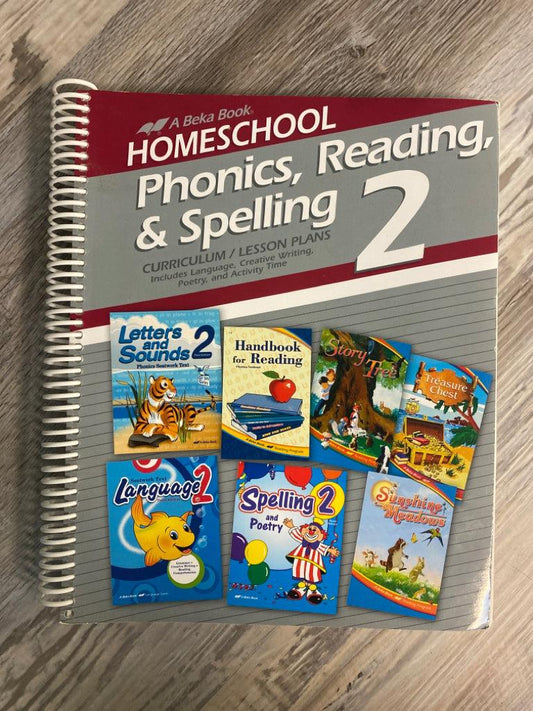 Abeka Phonics, Reading & Spelling 2 Curriculum/Lesson Plans
