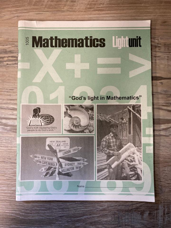 Hight Math Light CLE Math Light Unit 1005 – First Homeschool
