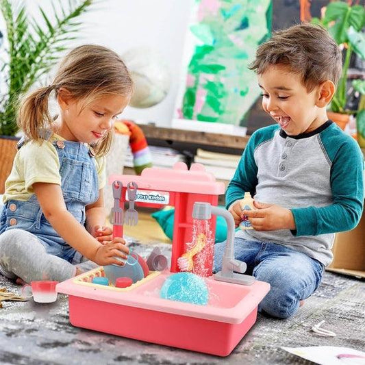 Kitchen Play Sink Toy - Pink